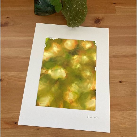 Artisan Other - New Original Signed Artwork Alcohol Ink on Paper